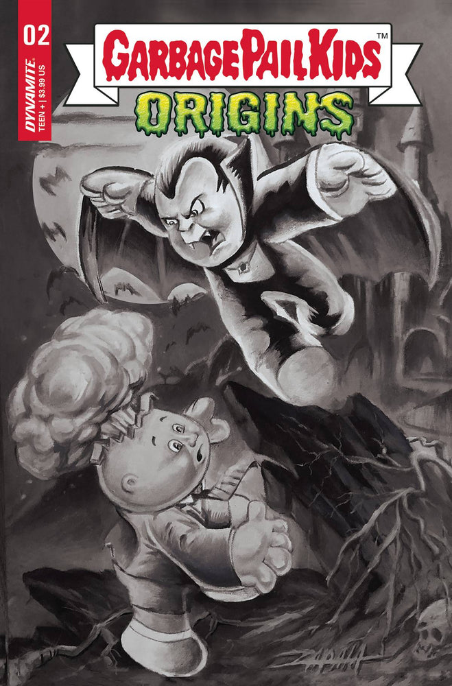 Garbage Pail Kids Origins #2 L 1:7 Jeff Zapata B&W FOC Variant (11/09/2022) Dynamite (ONLINE ORDER ONLY)