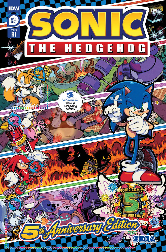 Sonic The Hedgehog #1 5Th Annv Ed G 1:50 Hughes (04/05/2023) IDW (ONLINE ORDER ONLY)
