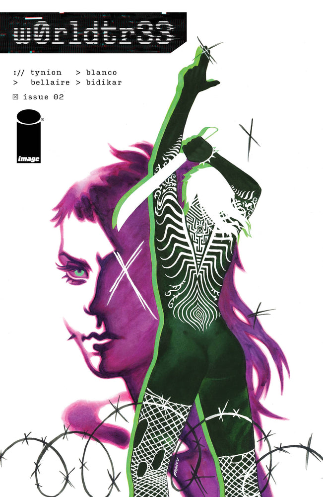 W0Rldtr33 #2 D 1:50 Justine Frany Variant (05/31/2023) Image (ONLINE ORDER ONLY)