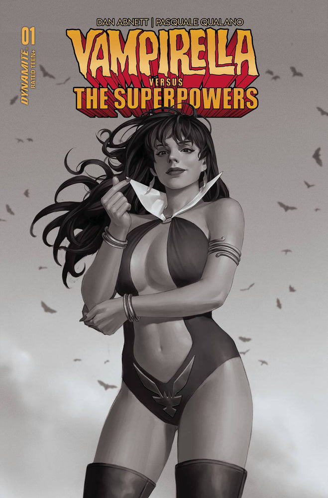 Vampirella Vs Superpowers #1 I 1:10 Jung Geon Yoon B&W Variant (05/24/2023) Dynamite (ONLINE ORDER ONLY)