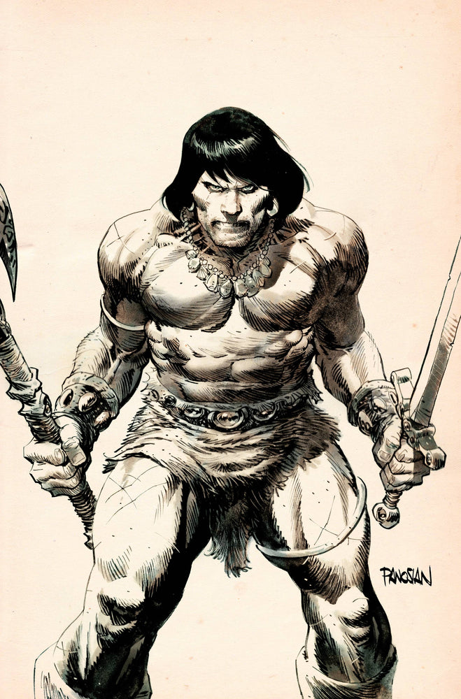 Conan Barbarian #1 K 1:25 Panosian Virgin B&W (M Variant (07/26/2023) Titan (ONLINE ORDER ONLY)