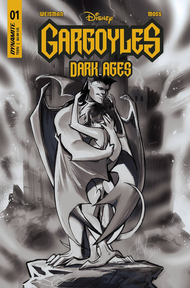Gargoyles Dark Ages #1 Za 1:7 Foc Mirka Andolfo B&W Variant (07/05/2023) Dynamite (ONLINE ORDER ONLY)