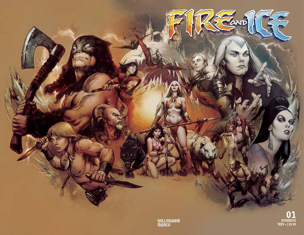 Fire And Ice #1 Y 1:5 Leonardo Manco Wraparound Variant (08/02/2023) Dynamite (ONLINE ORDER ONLY)