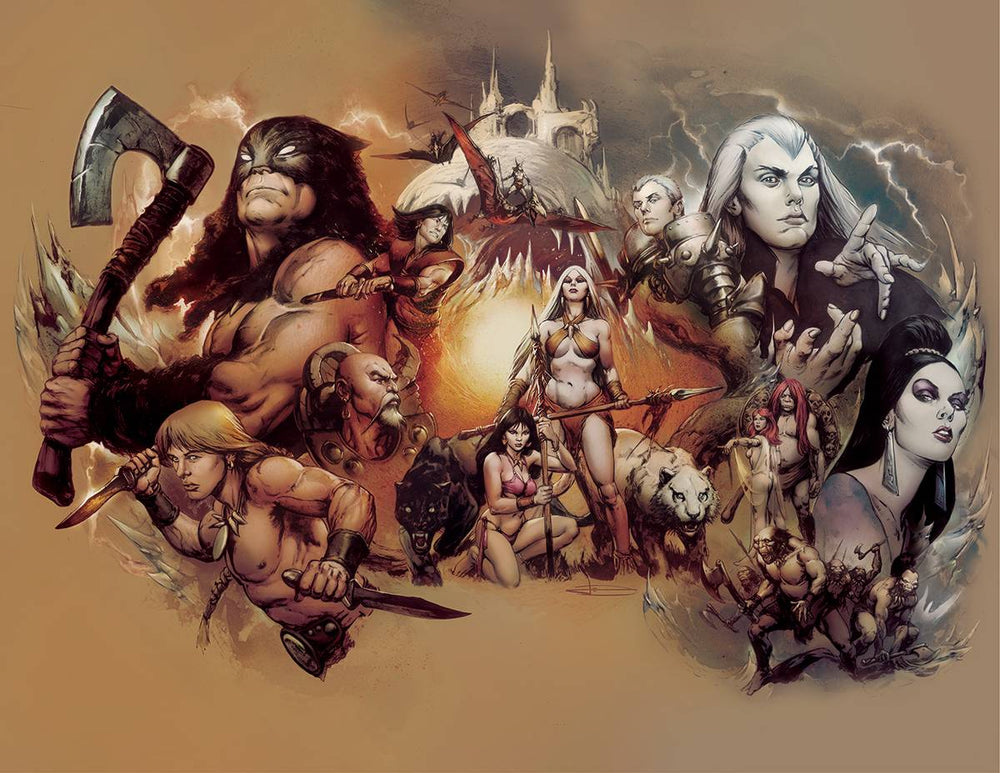 Fire And Ice #1 Z 1:10 Leonardo Manco Wraparound Virgin Variant (08/02/2023) Dynamite (ONLINE ORDER ONLY)