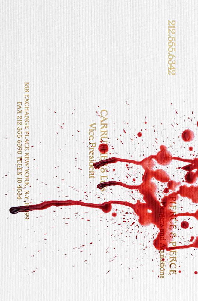 American Psycho #4 (Of 5) E Bruder Business Card FOC Variant (04/24/2024) Massive (ONLINE ORDER ONLY)