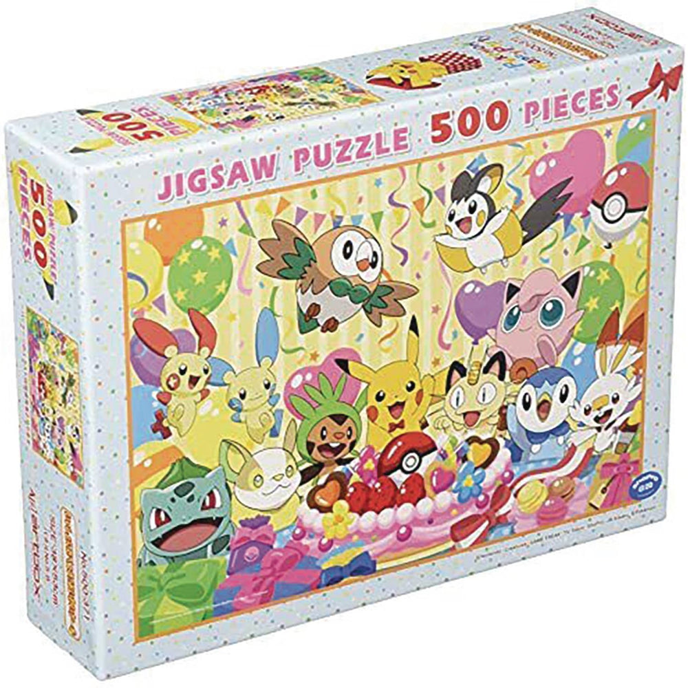 Pokemon Lets Eat Together Celebration Cake 500PC Puzzle - CLEARANCE (ONLINE ORDER ONLY)