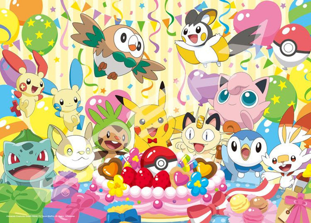 Pokemon Lets Eat Together Celebration Cake 500PC Puzzle - CLEARANCE (ONLINE ORDER ONLY)