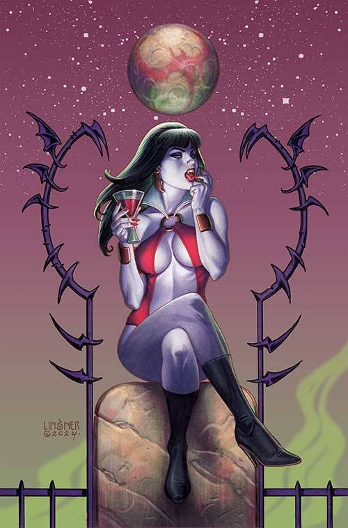 Vampirella Dark Reflections #1 Z 1:7 Joseph Michael Linsner Foil Variant (06/05/2024) Dynamite (ONLINE ORDER ONLY)