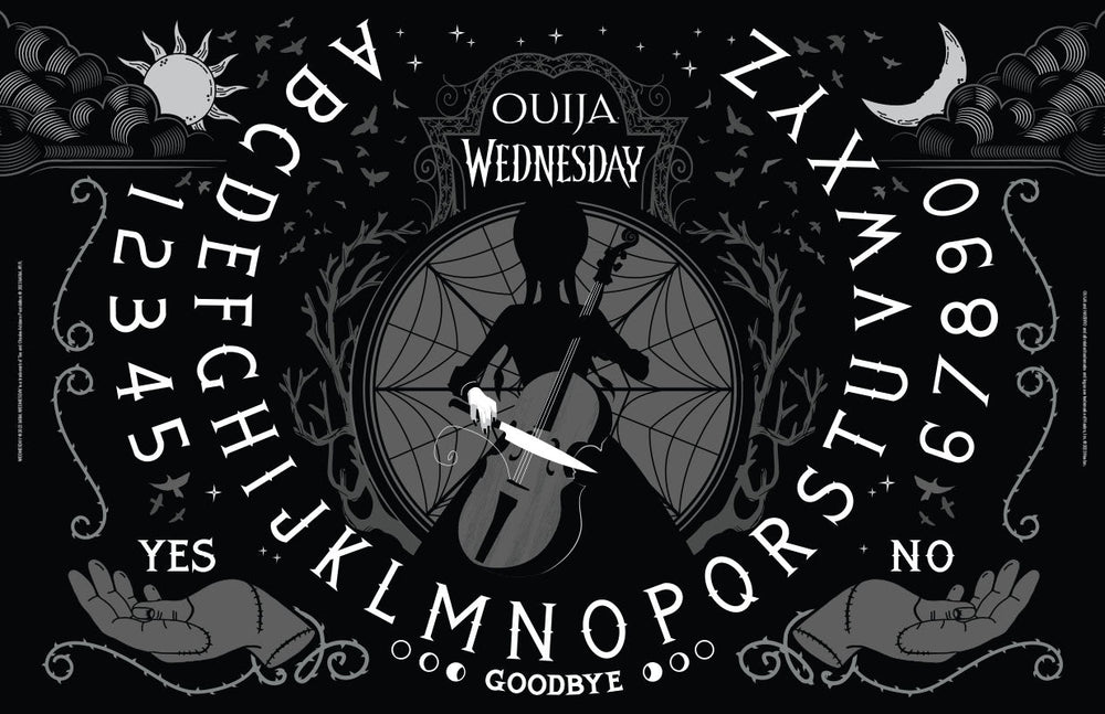 Wednesday Glow in the Dark Ouija Board - CLEARANCE (ONLINE ORDER ONLY)