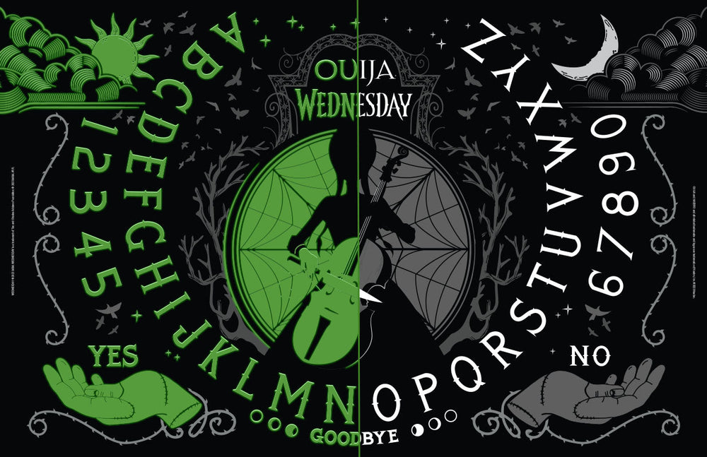 Wednesday Glow in the Dark Ouija Board - CLEARANCE (ONLINE ORDER ONLY)