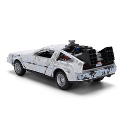 Back to the Future die-cast 1:32 scale 40th Anniversary "Hollywood Rides" DeLorean Time Machine (Frost Finished) (ONLINE ORDER ONLY)