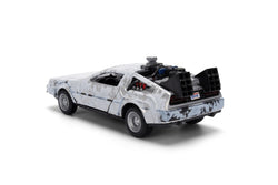 Back to the Future die-cast 1:32 scale 40th Anniversary "Hollywood Rides" DeLorean Time Machine (Frost Finished) (ONLINE ORDER ONLY)