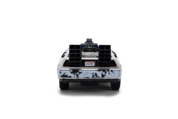 Back to the Future die-cast 1:32 scale 40th Anniversary "Hollywood Rides" DeLorean Time Machine (Frost Finished) (ONLINE ORDER ONLY)
