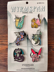 Stonemaier Games: Enamel Pins - Wyrmspan (6) (ONLINE ORDER ONLY)