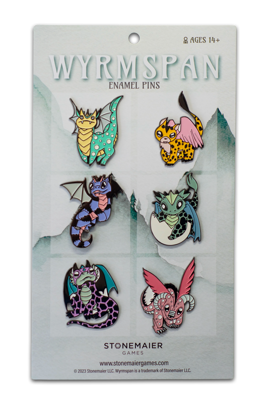 Stonemaier Games: Enamel Pins - Wyrmspan (6) (ONLINE ORDER ONLY)