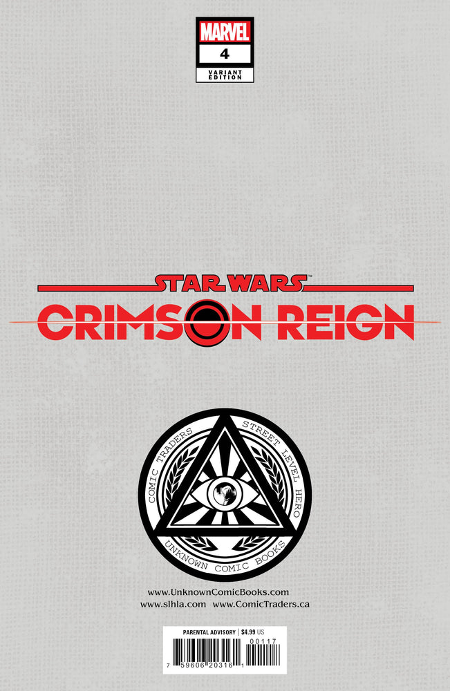 Star Wars: Crimson Reign 4 Unknown Comics Tyler Kirkham Exclusive Virgin Var (04/06/2022) (04/27/2022) (Online Order Only)