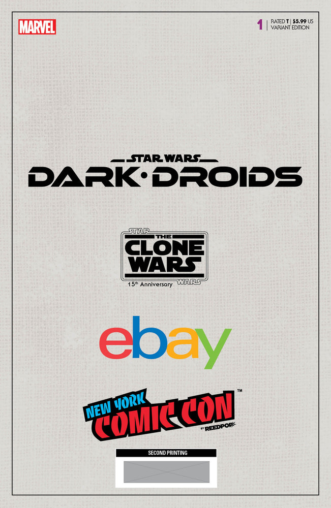 Star Wars: Dark Droids #1 [Dd] Unknown Comics Giuseppe Camuncoli NYCC 2Nd Printing Exclusive Virgin Var (10/18/2023) (ONLINE ORDER ONLY)