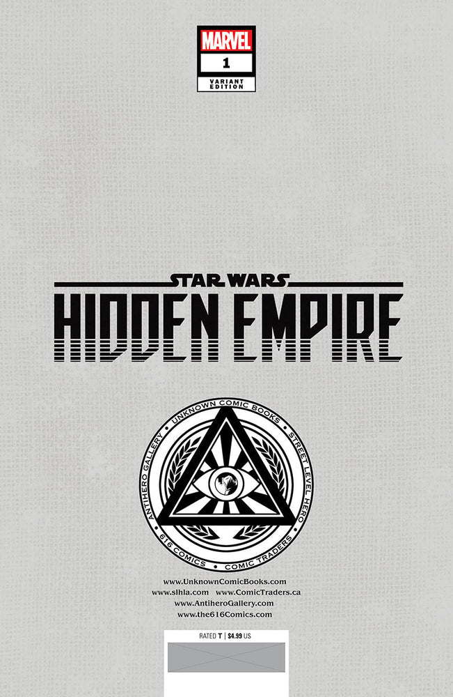 Star Wars: Hidden Empire #1 Unknown Comics Patch Zircher Exclusive Var (11/16/2022) (Online Order Only)