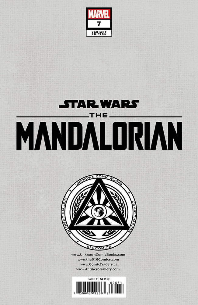 Star Wars: The Mandalorian #7 Unknown Comics Kaare Andrews Exclusive Var (01/11/2023) (Online Order Only)