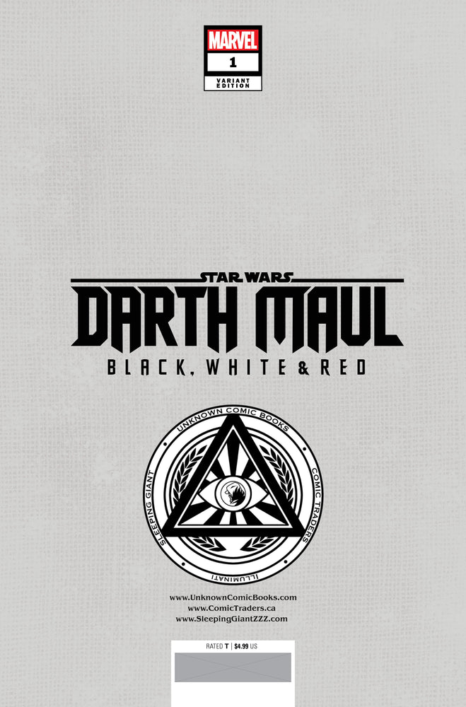 Star Wars: Darth Maul - Black, White & Red #1 Unknown Comics Felipe Massafera Exclusive Virgin Var (04/24/2024) (Online Only)