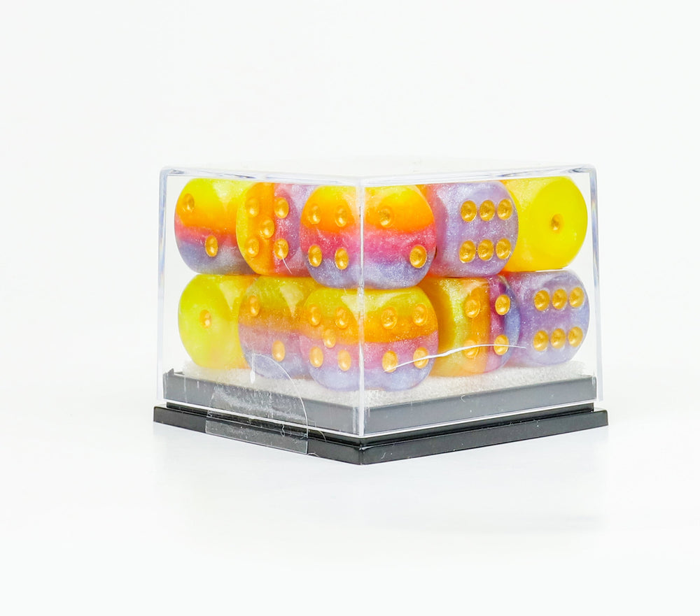 12mm Tahitian Sunset d6 Dice Set
