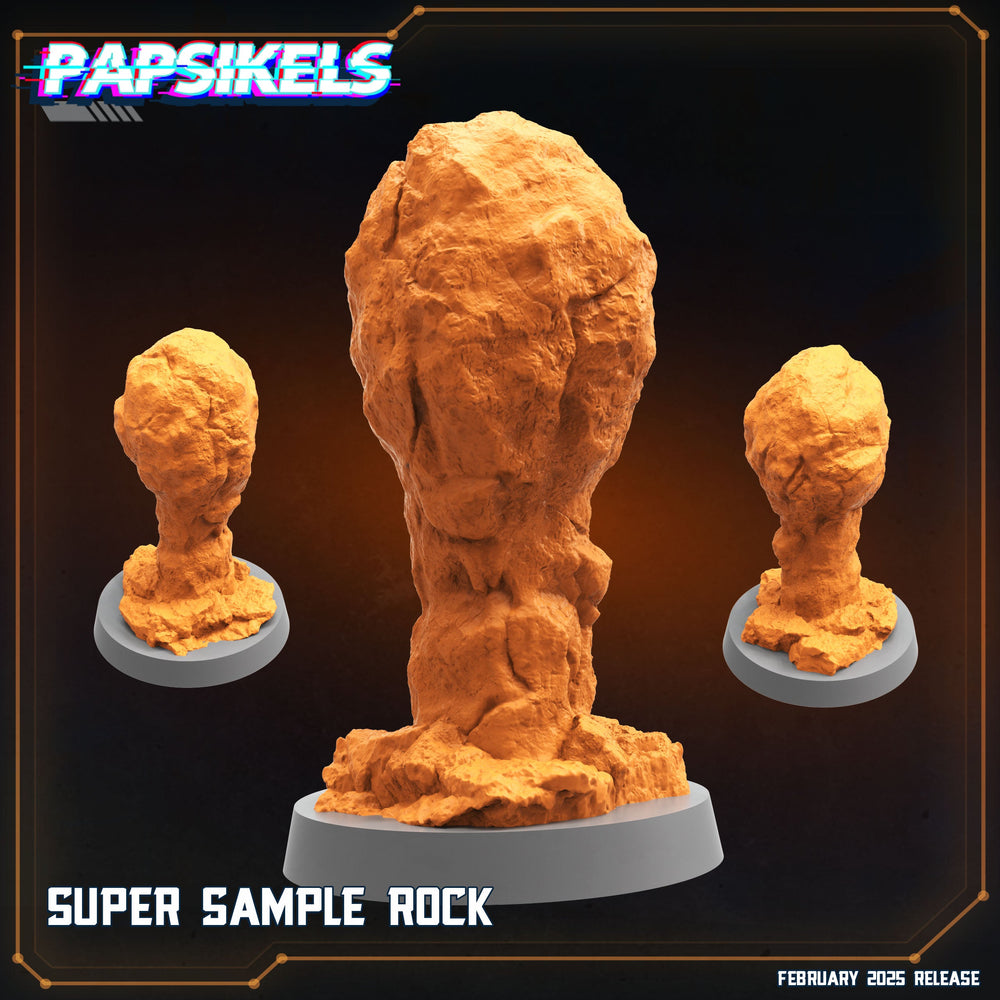 3D Printed Papsikels Super Sample Rock February 2025 Scifi 28mm 32mm (Online Only)