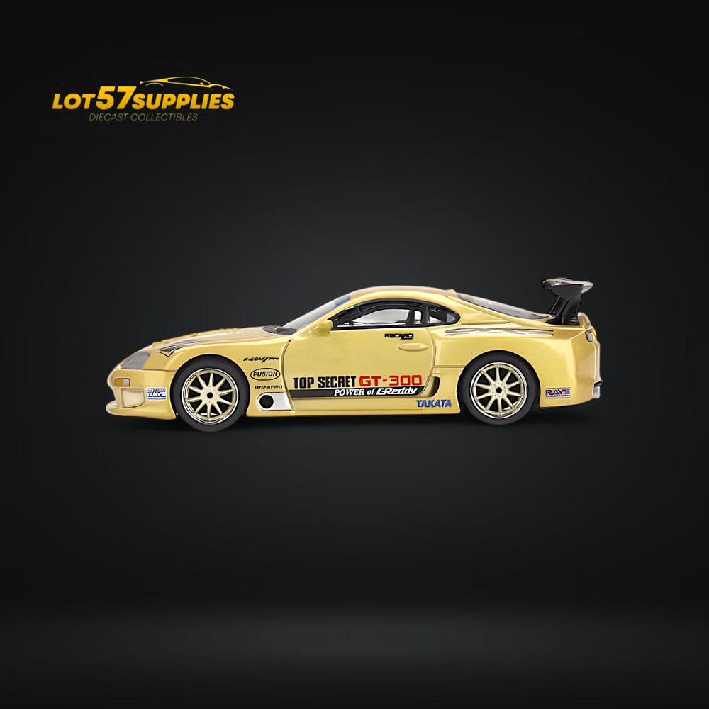 (Pre-Order) Mini-GT Toyota Supra (A80) Top Secret GT-300 Top Secret Gold 1:64 MGT00961 (ONLINE ORDER ONLY)