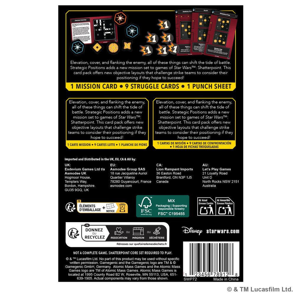 Star Wars Shatterpoint: Strategic Positions Mission Pack