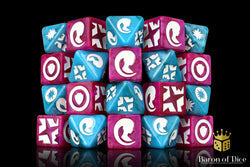 Alien Head Galactic Skirmish Dice - Set of 20 (ONLINE ORDER ONLY)