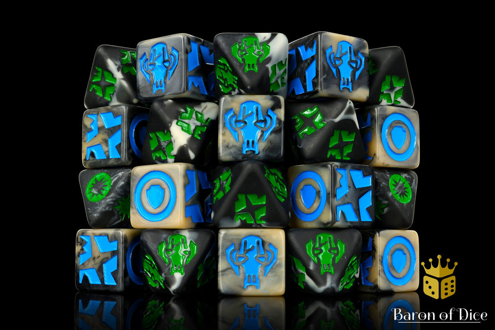 Droid General (Dark) Galactic Skirmish Dice - Set of 20 (ONLINE ORDER ONLY)