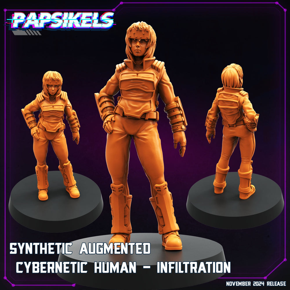 3D Printed Papsikels Synthetic Augmented Cybernetic Human Nov 2024 Cyberpunk 28mm 32mm (Online Only)