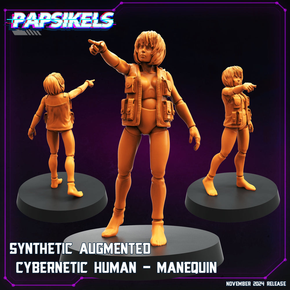 3D Printed Papsikels Synthetic Augmented Cybernetic Human Nov 2024 Cyberpunk 28mm 32mm (Online Only)