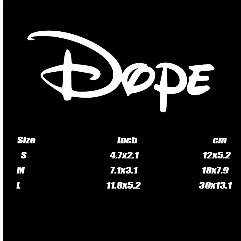 "DOPE" Stickers,a particular style stickers with cute and funny for cars trucks motorcycles and laptops! (ONLINE ORDER ONLY)