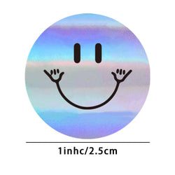 500Pcs /Roll 2.5cm Laser Sticker Reward Decorative Gift Series Self-Adhesive Stationery Sticker Labels (ONLINE ORDER ONLY)