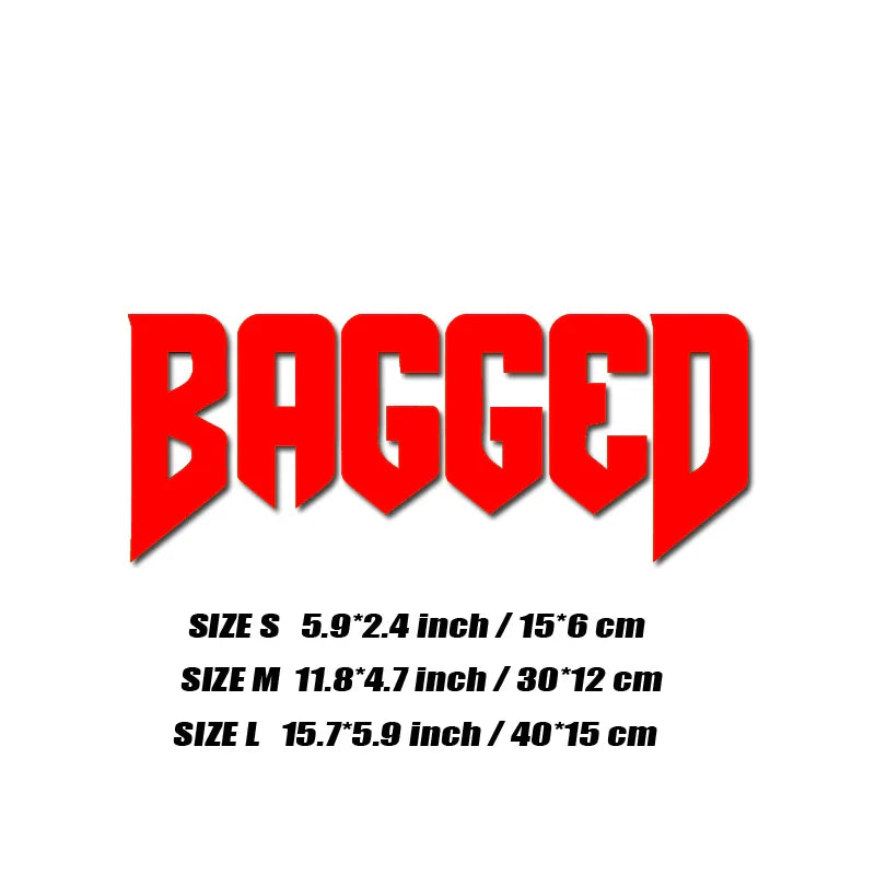 "BAGGED"decal,fashion stickers with high quality sticker for cars trucks motorcycles &laptops!For a Unique look! (ONLINE ORDER ONLY)