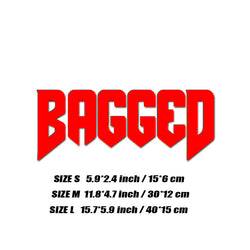 "BAGGED"decal,fashion stickers with high quality sticker for cars trucks motorcycles &laptops!For a Unique look! (ONLINE ORDER ONLY)