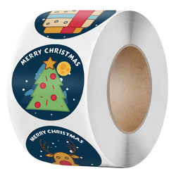 50-500Pcs Christmas Theme Seal Labels Stickers Merry Christmas Stickers For DIY Gift Baking Package Envelope Stationery Decor (ONLINE ORDER ONLY)