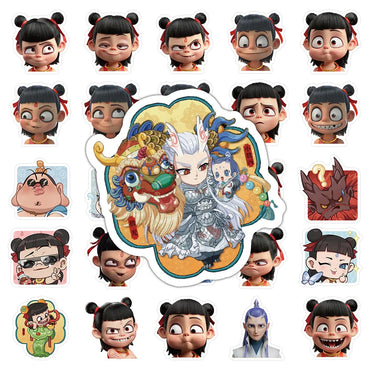 10/40/80PCS NE ZHA: I AM THE DESTINY Stickers Cartoon Movie Sticker Animation Decals Luggage Laptop Guitar Decoration Meme Toy (ONLINE ORDER ONLY)