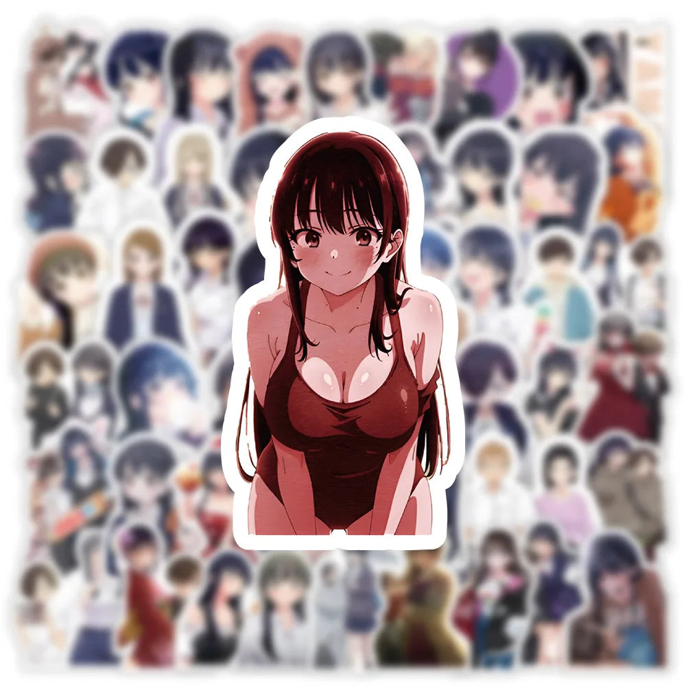 10/30/50PCS Anime The Dangers in My Heart Stickers Graffiti Waterproof Sticker Luggage Phone Notebook Guitar Cup Laptop Decals (ONLINE ORDER ONLY)