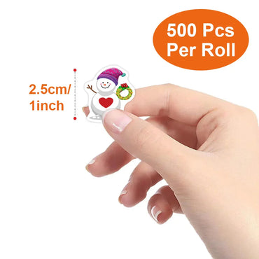 100-500pcs Heterotypic Christmas Snowmans Stickers DlY Gift Holiday Christmas Party Decoration Labels Stationery Stickers (ONLINE ORDER ONLY)