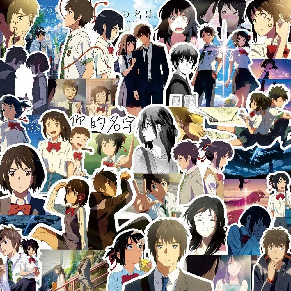 Makoto Shinkai Anime Stickers Set - Taki & Mitsuha Decorative Adhesive (ONLINE ORDER ONLY)