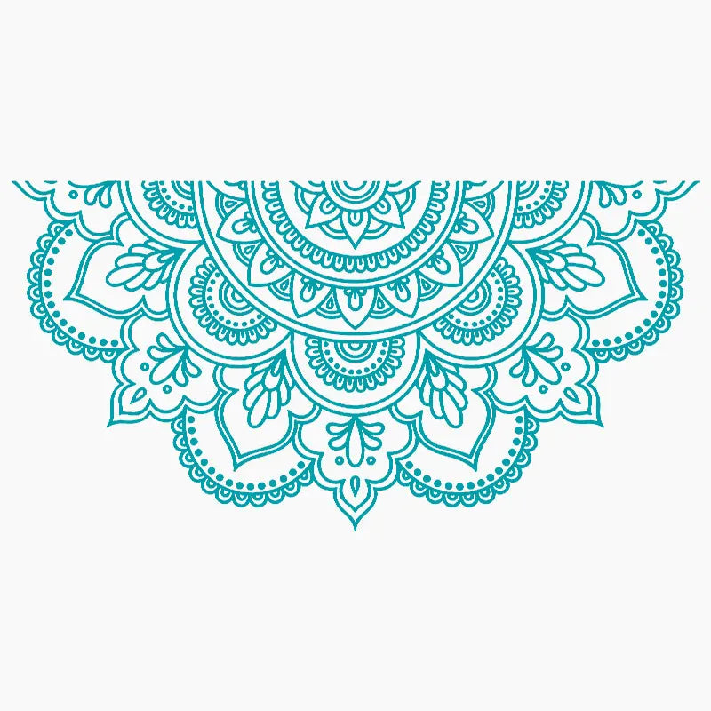 Half Mandala Car Sticker Decoration Window Bodywork Styling Motorcycle Accessories Die Cutting Vinyl Decals (ONLINE ORDER ONLY)