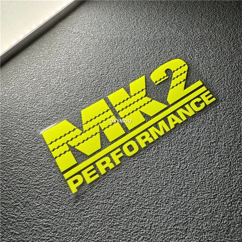 Car Stickers for Jetta MK2 Performance Decal Motor Body Helmet Applique Auto Window Body Decals Vinyl (ONLINE ORDER ONLY)