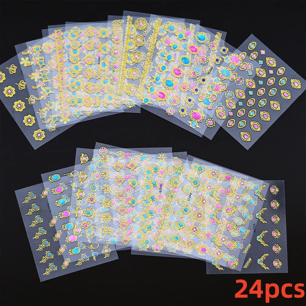 30 Sheets Cute Penguin Winter Nail Stickers Set 3D Snowflake Christmas Decals Tree Elk Bell Self Adhesive Slider Manicure Tips * (ONLINE ORDER ONLY)