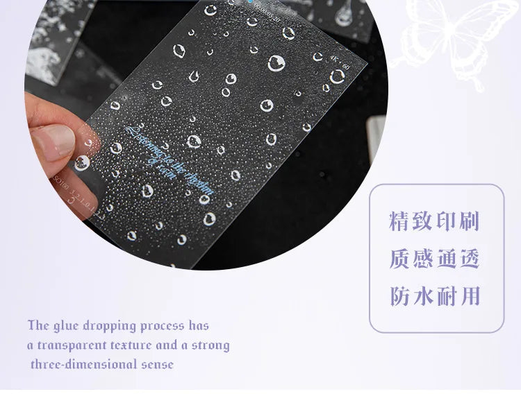 30pcs/pack Korean PET Transparent Sealing Decorative Stickers Cute Sticker for Idol Card Collage Material Journal DIY Decoration (ONLINE ORDER ONLY)