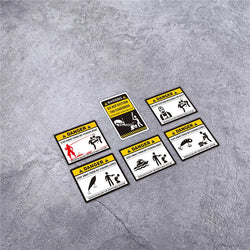 Stickers Warning DANGER Stay Away From My Fishing Boat Do Not Disturb Applique for Fish Box Car Styling Window (ONLINE ORDER ONLY)