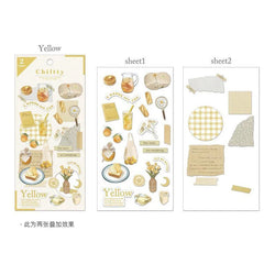 2pcs Japanese Cute Bear Strawberry Flower Landscaping Stickers Scrapbooking Junk Journal Planner Collage Material Stationery (ONLINE ORDER ONLY)