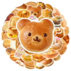10/25/50pcs Bread Cakes Bakery Baked Goods Sticker Packs (ONLINE ORDER ONLY)