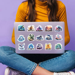 50PCS Funny Magic Tome Stickers Cartoon Aesthetic DIY Skateboard Laptop Luggage Waterproof Cool Decals Kid Toy Sticker﻿ (ONLINE ORDER ONLY)