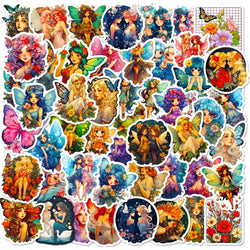 Aesthetic Butterfly Fairy Stickers for Scrapbook, Suitcase, Water Bottle, Phone, Laptop - 10/25/50pcs (Online Order Only)